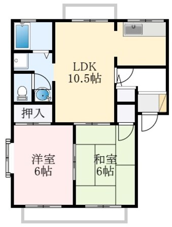 サンベルテ福田の物件間取画像